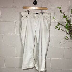 J. Crew White Women's Mid-Rise | Flare Crop | Spring Cuteness!